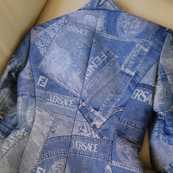Fendace Fendi Denim Blazer - Picture 3 of 10